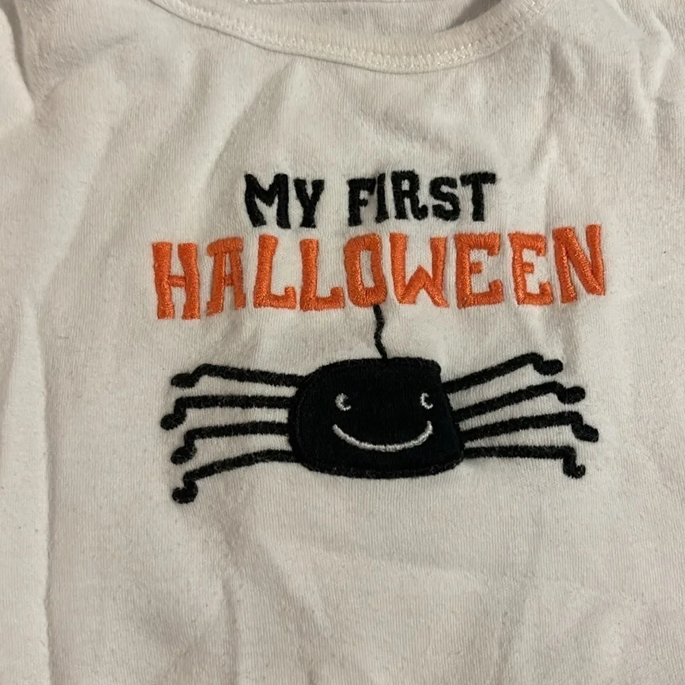 Carters “My First Halloween” Long sleeve onesies